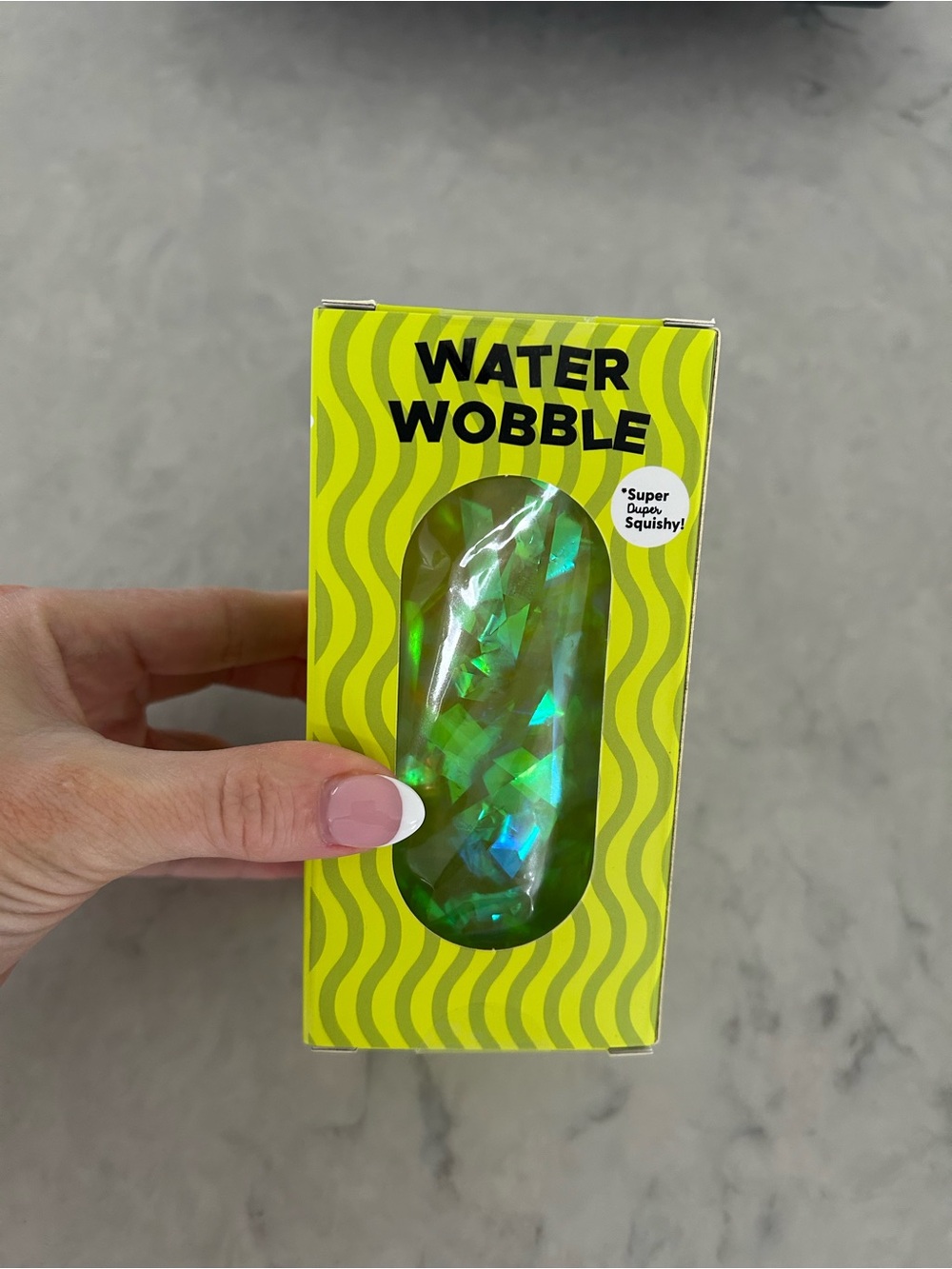 Water Wobble Squishy Toy - Iridescent Green